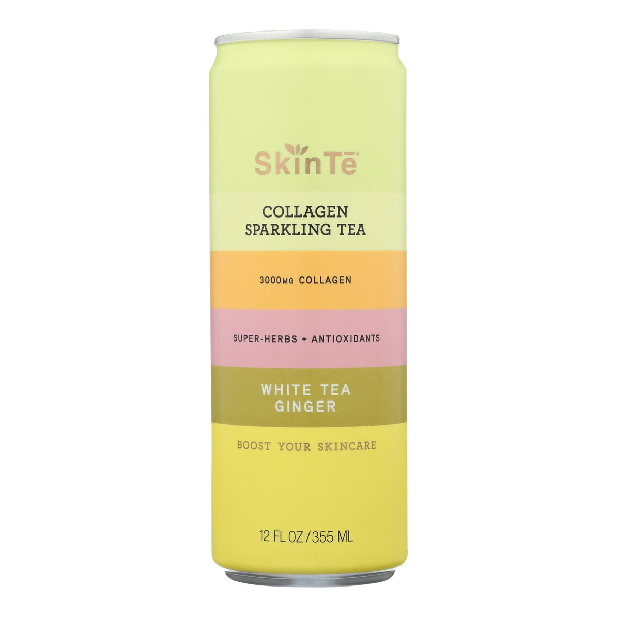 Skin-Te Effervescent Cologn Tea with White Ginger, 12 Pack x 12 Fl Oz - Cozy Farm