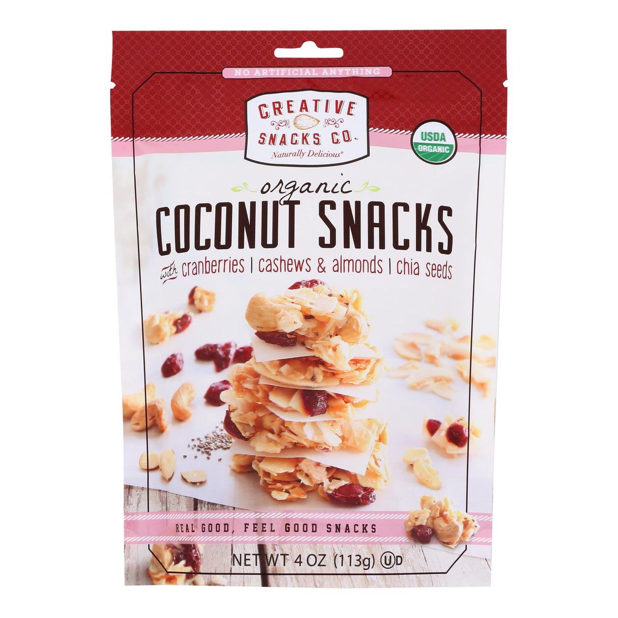 Creative Snacks Cran-Nutchi Coconut Snack, 4 Oz (Pack of 6) - Cozy Farm