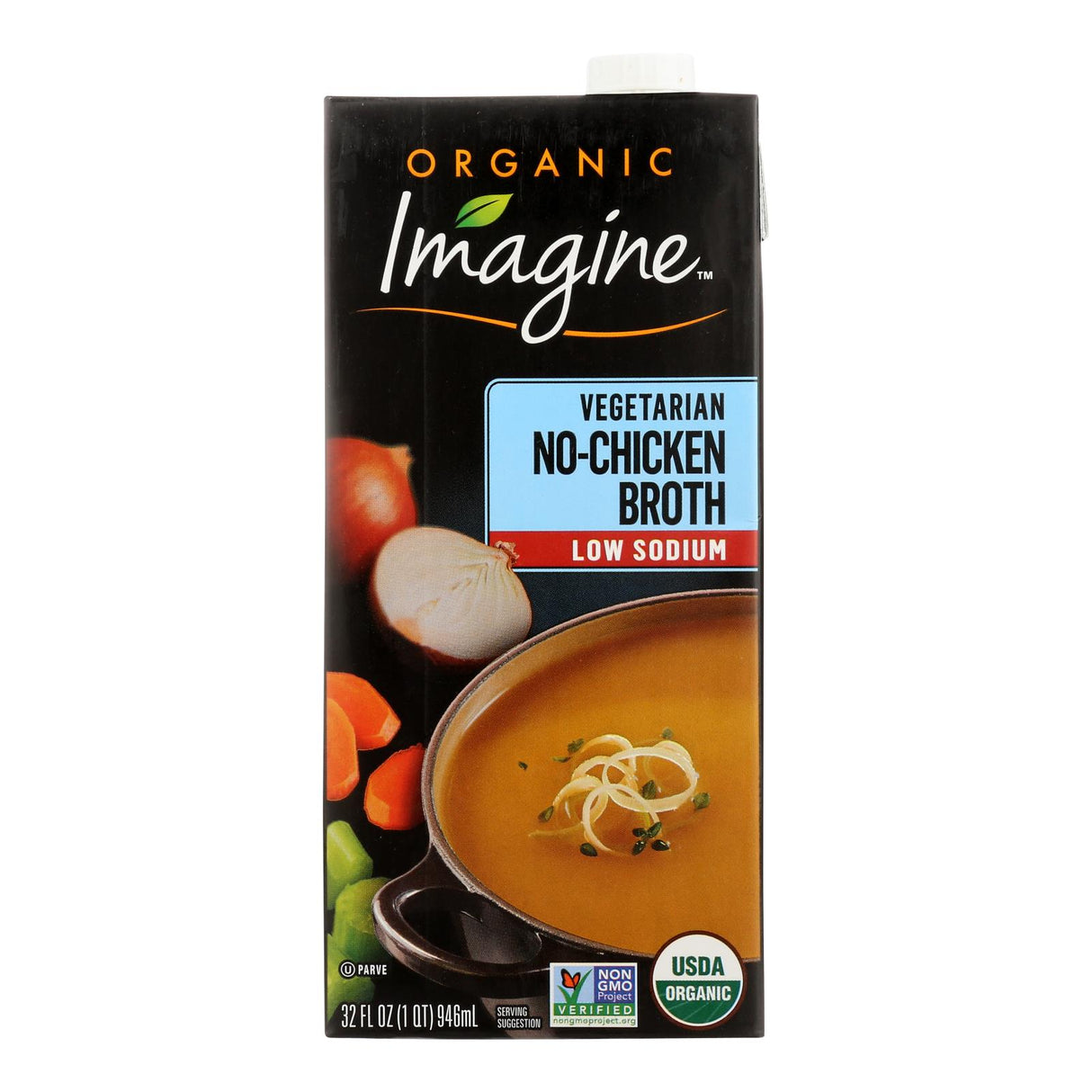 Imagine Organic No Chicken Broth (Pack of 6 - 32 Fl Oz) - Cozy Farm
