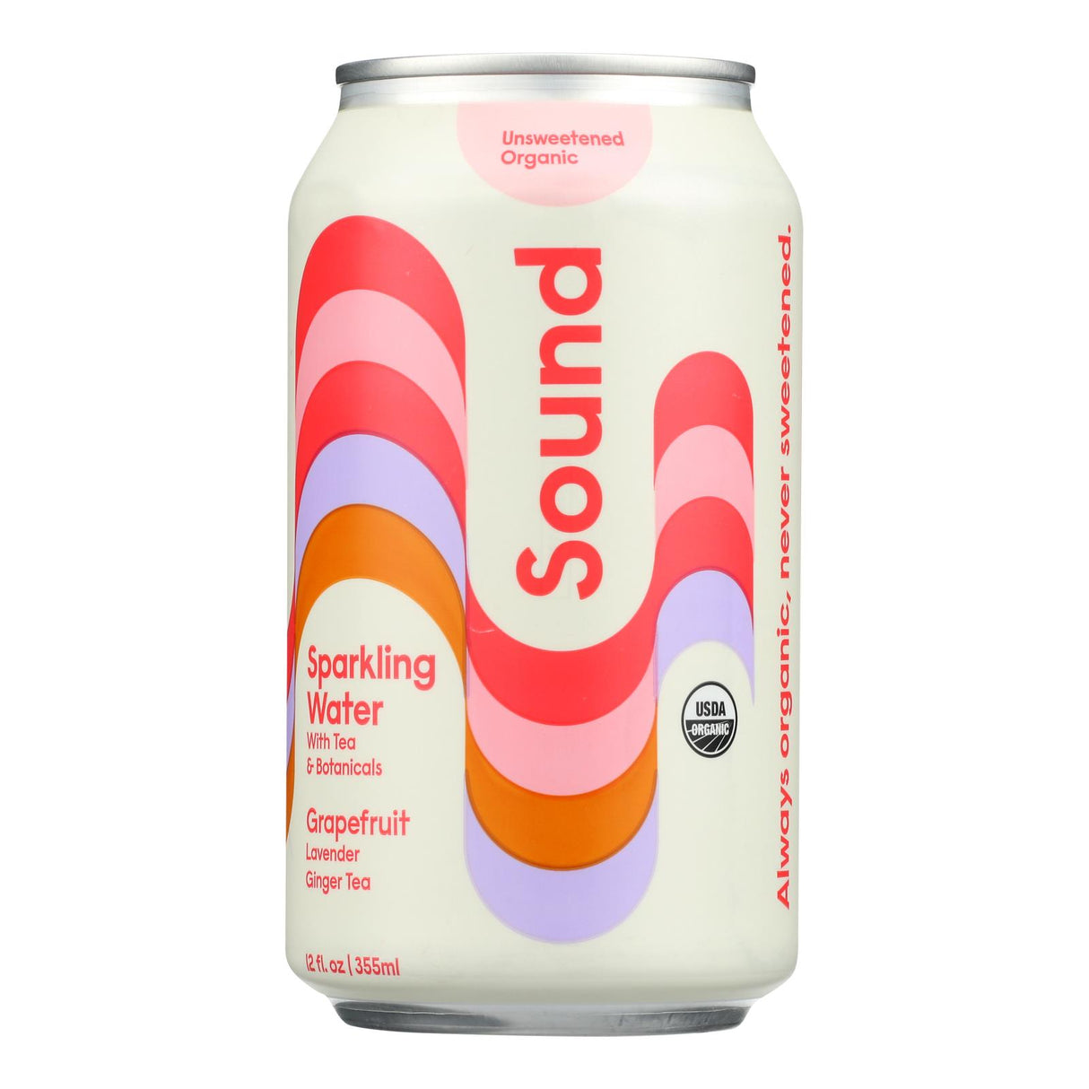 Sound Water Sparkling Grapefruit (Pack of 12-12 Fl Oz) - Cozy Farm