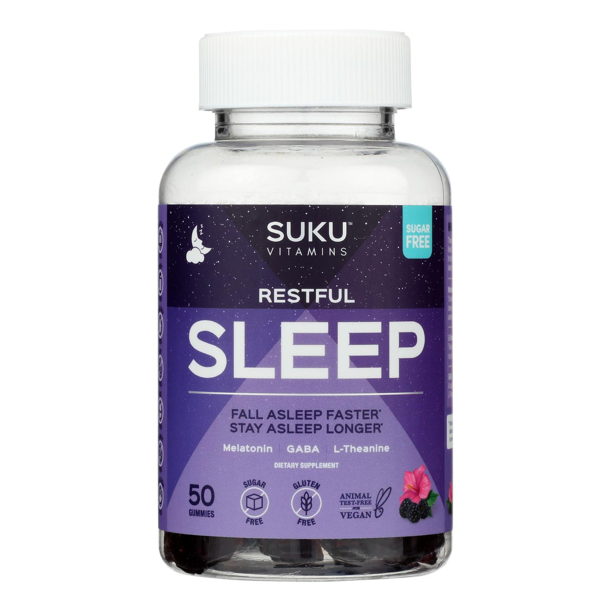 Suku Vitamins Restful Sleep Gummies (50-Count) - Cozy Farm