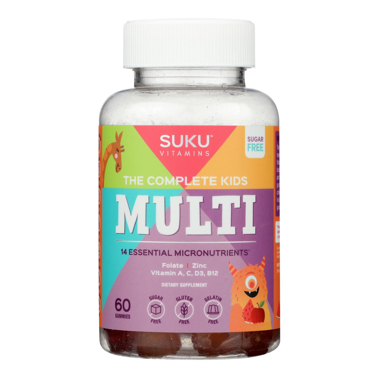 Suku Vitamins Gummy Complete Kids Multivitamins (60-Count) - Cozy Farm