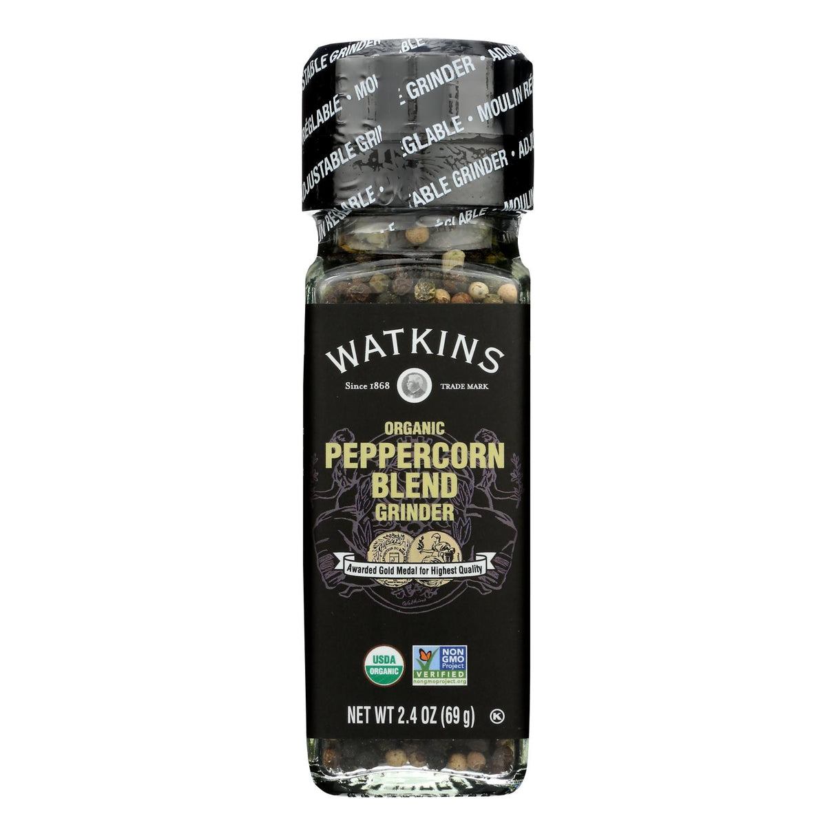 Watkins Peppercorn Blend Grinder, 2.4 Oz (Pack of 3) - Cozy Farm