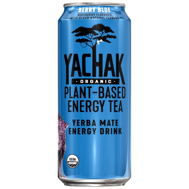 Yachak Yerba Mate Tea Bags - Refreshing Berry Blue Flavor (Pack of 12 - 16 oz) - Cozy Farm