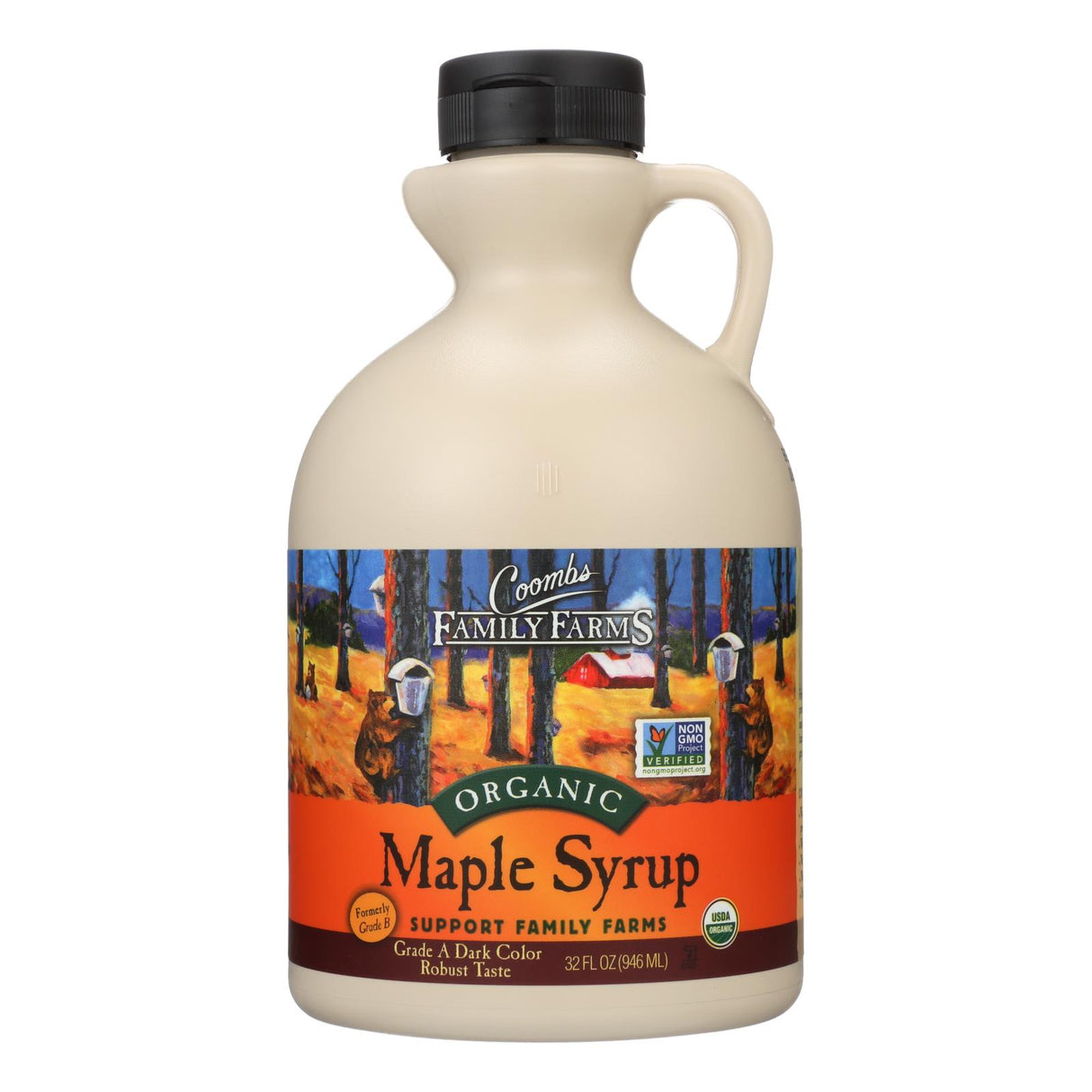 Coombs Family Farms Organic Maple Syrup - 32 fl oz. (Pack of 6) - Cozy Farm