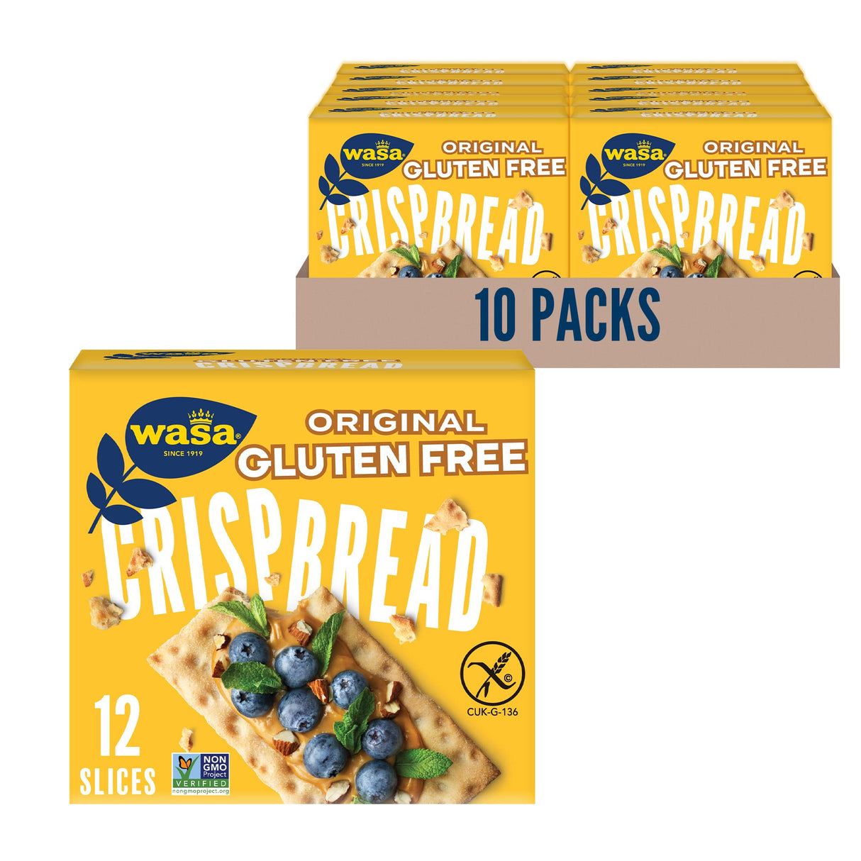 Wasa Original Gluten-Free Crispbread (10-Pack, 5.4 Oz.) - Cozy Farm