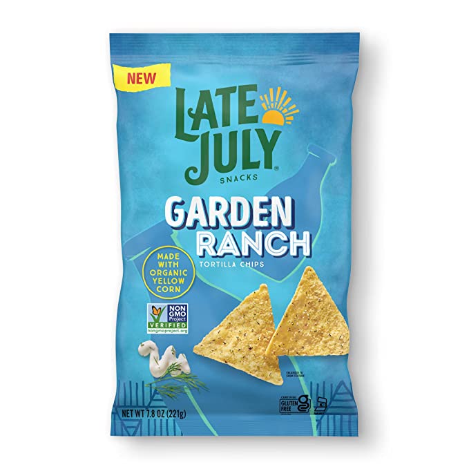 Late July Snacks Tort Chips Garden Ranch (12 x 7.8 Oz.) - Cozy Farm