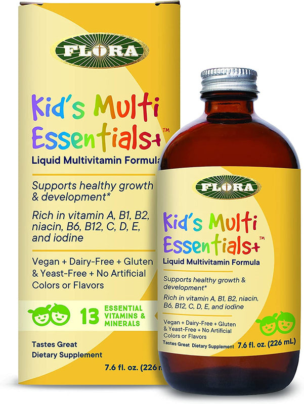 Flora Kids Essential Multivitamin Liquid - 7.6 Fl Oz - Cozy Farm 
