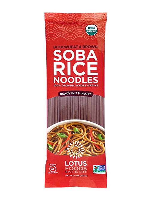 Lotus Foods Organic Buckwheat/Brown Rice Soba Noodles (Pack of 8) - Cozy Farm