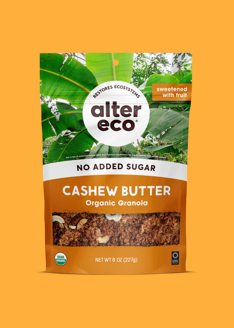Alter Eco Organic Fair Trade Granola Cashew Butter, 8 Oz (Pack of 6) - Cozy Farm