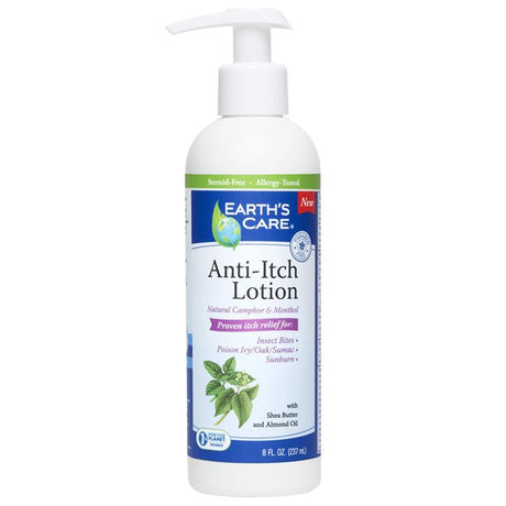 Earth's Care Anti-Itch Soothing Relief Lotion, 8 Fl Oz - Cozy Farm 