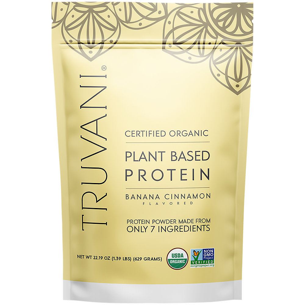 Truvani Banana Cinnamon Plant-Based Protein Powder - 22.19 Oz - Cozy Farm
