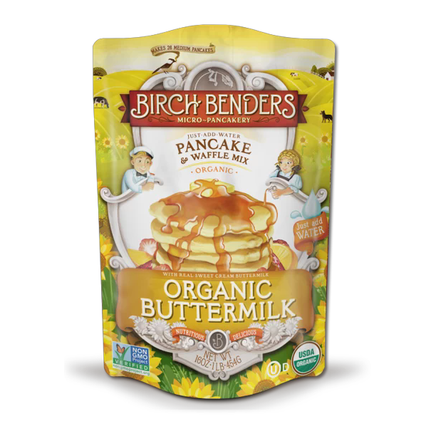 Birch Benders Buttermilk Pancake & Waffle Mix, Pack of 6, 16 Oz Each - Cozy Farm