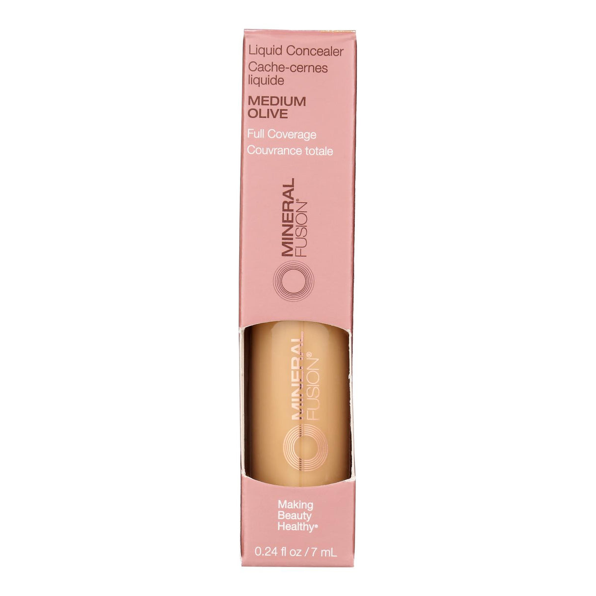 Mineral Fusion Liquid Concealer in Medium Olive, 0.24 Fl Oz - Cozy Farm