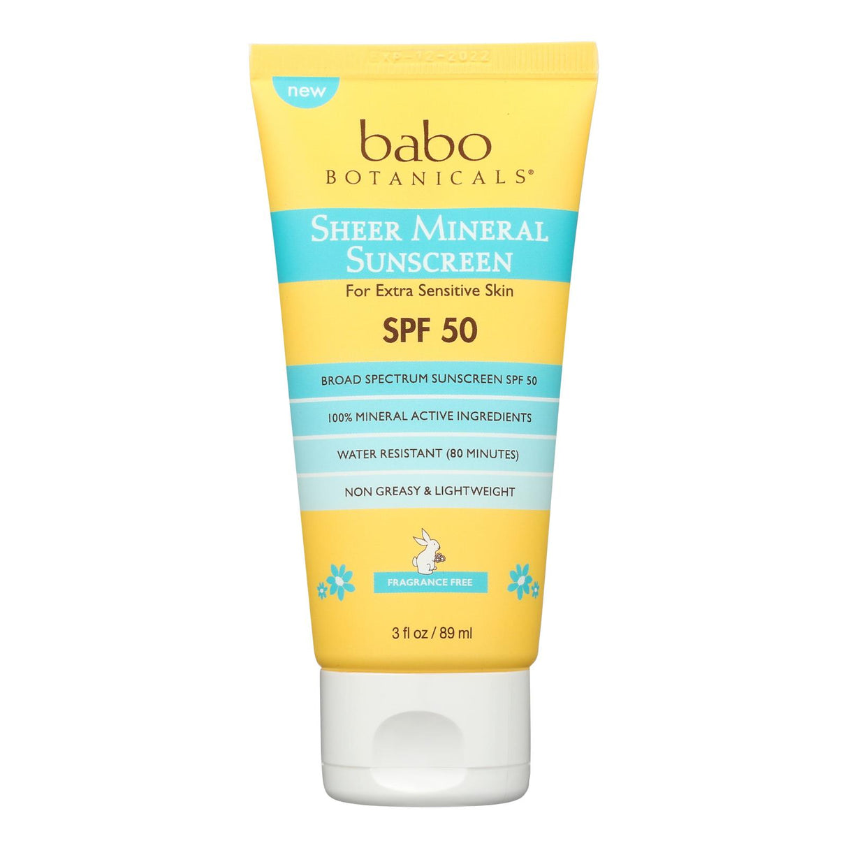 Babo Botanicals Sunscreen Sheer Lotion SPF 50, 3 Fl Oz - Cozy Farm