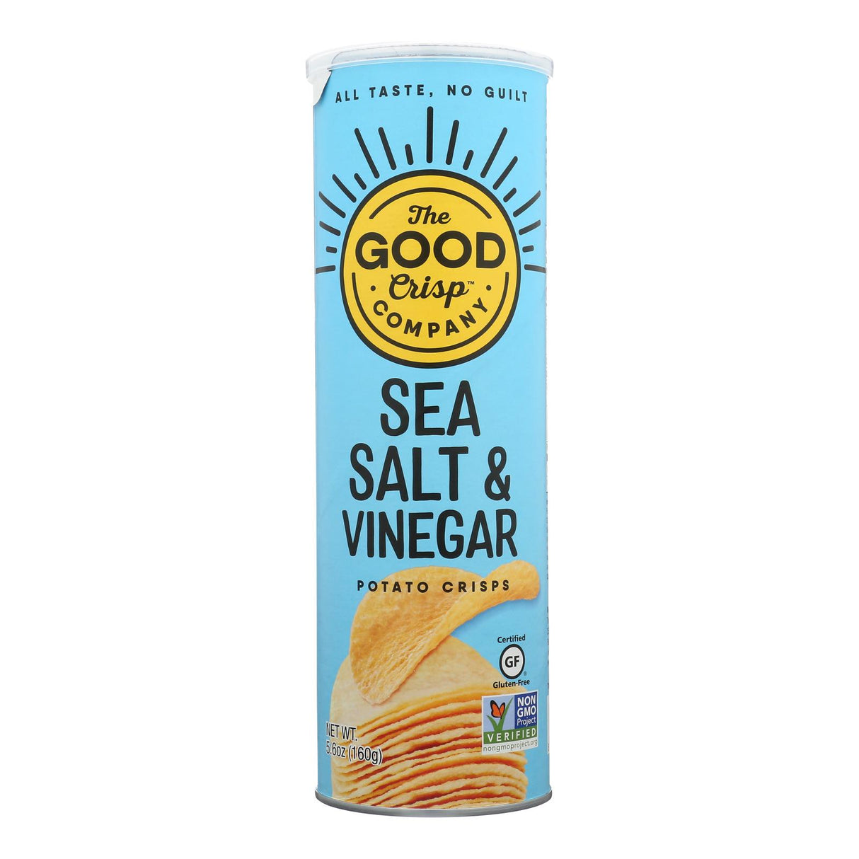 The Good Crisp Company Potato Chips Salt & Vinegar (Pack of 8 - 5.6 Oz) - Cozy Farm