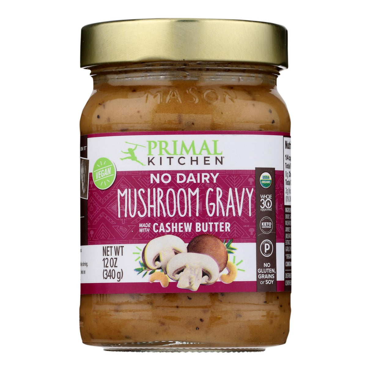 Primal Kitchen Mushroom Better than Chwy Gravy (Pack of 6 - 12 Oz) - Cozy Farm