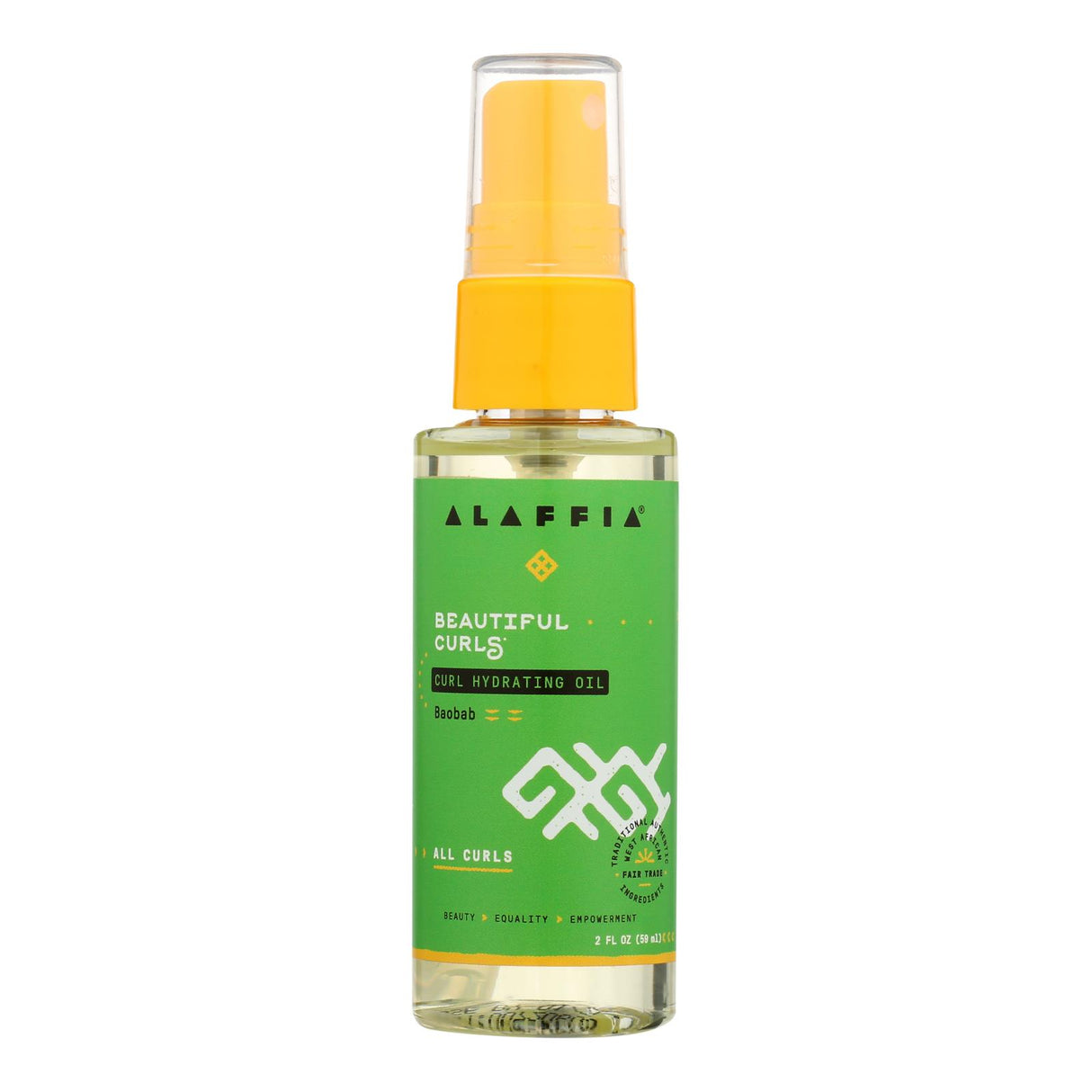 Alaffia Curl Hydrating Oil for Lusciously Defined Curls - 2 Fz - Cozy Farm