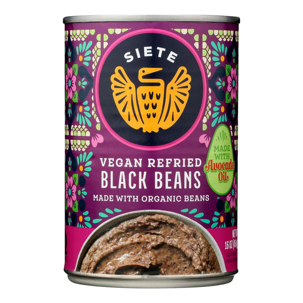 Siete Whole Black Beans (Pack of 12-16oz) - Cozy Farm