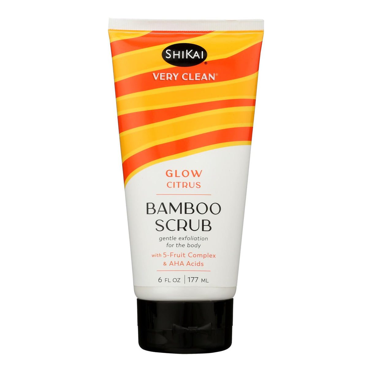 Shikai Bamboo Scrub Glow Citrus, 6 Fl Oz - Cozy Farm
