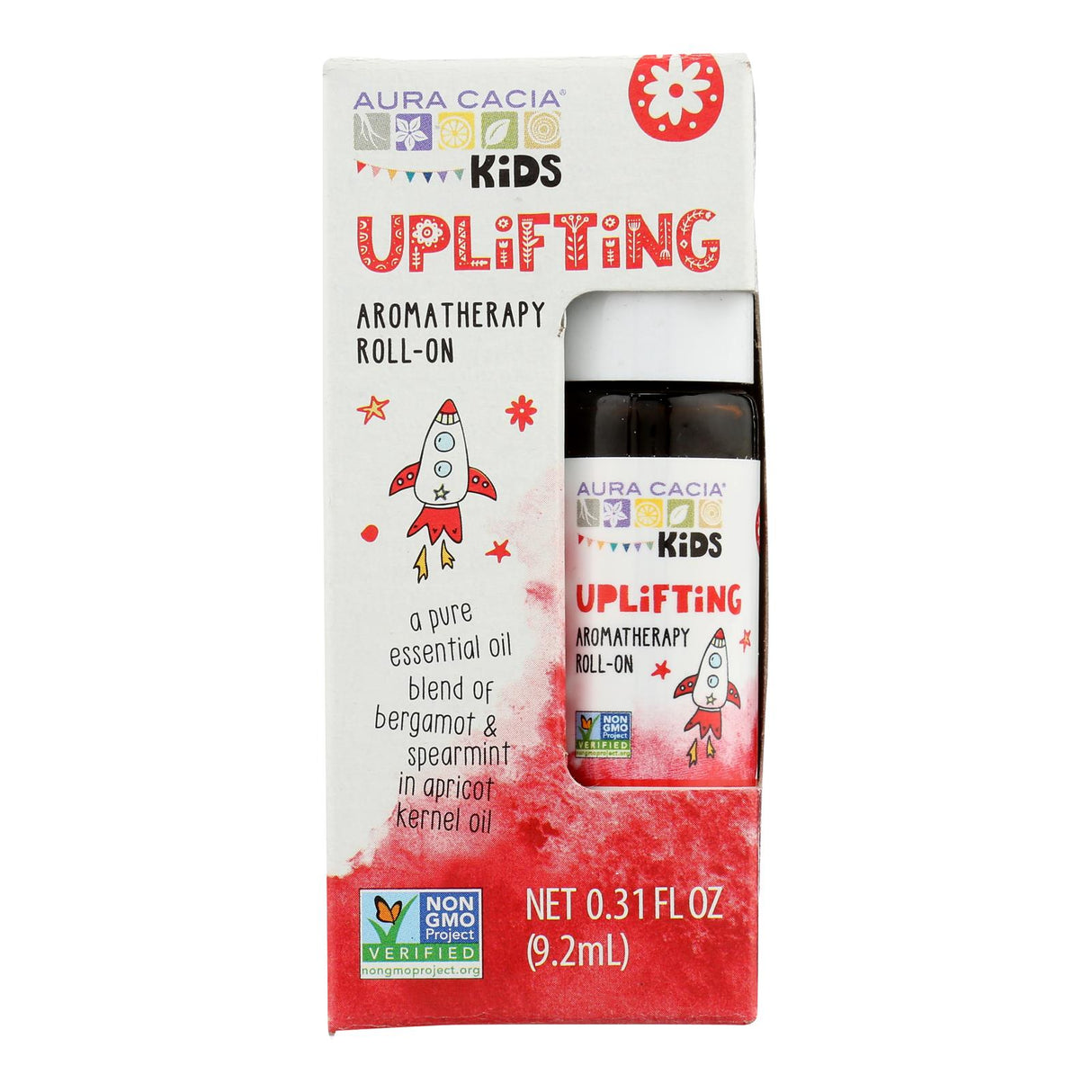 Aura Cacia Uplifting Essential Oil Roll-On for Kids - 0.31 Fl Oz - Cozy Farm