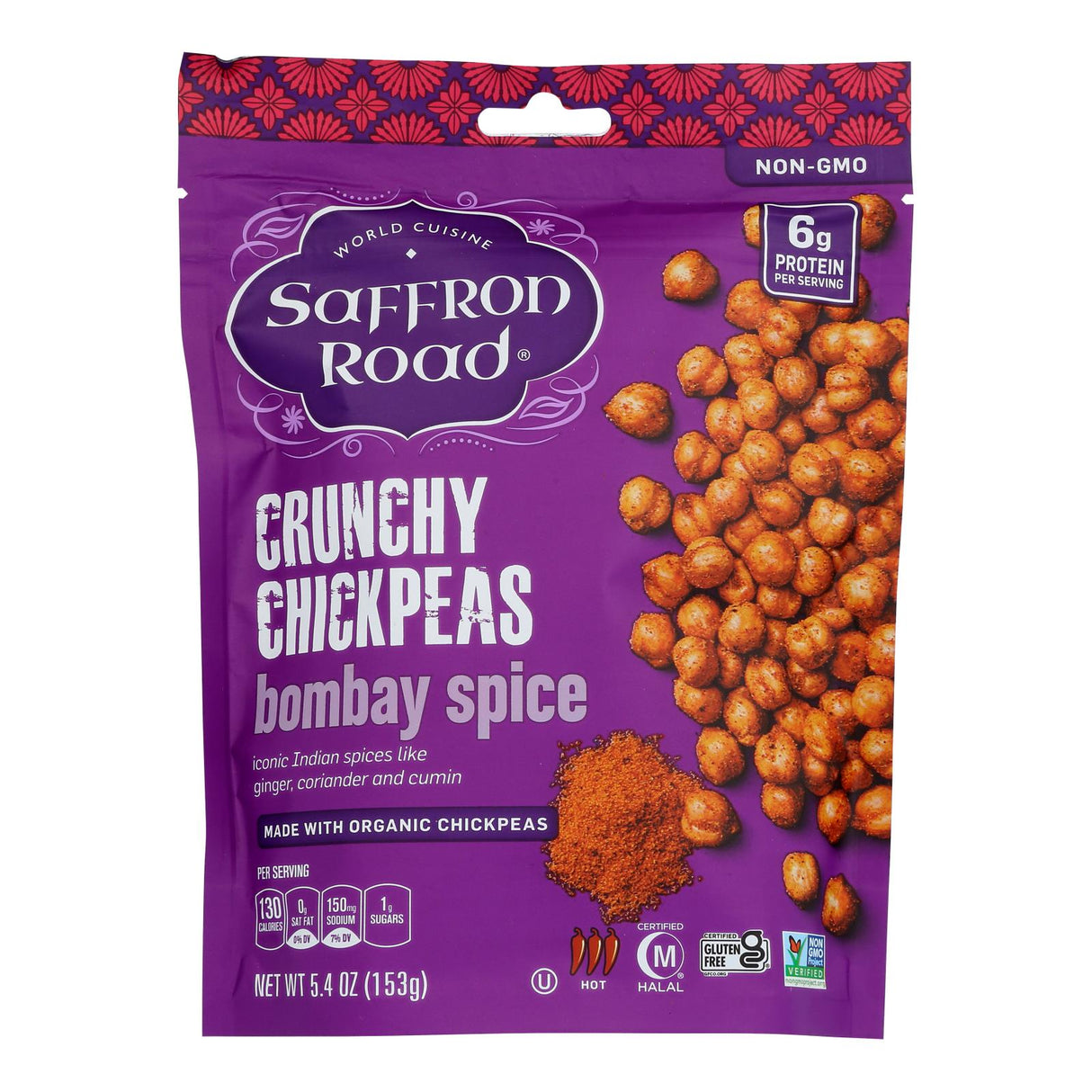Saffron Road Crispy Chickpea Bombay Spices Blend (Pack of 6) 5.4 Oz - Cozy Farm
