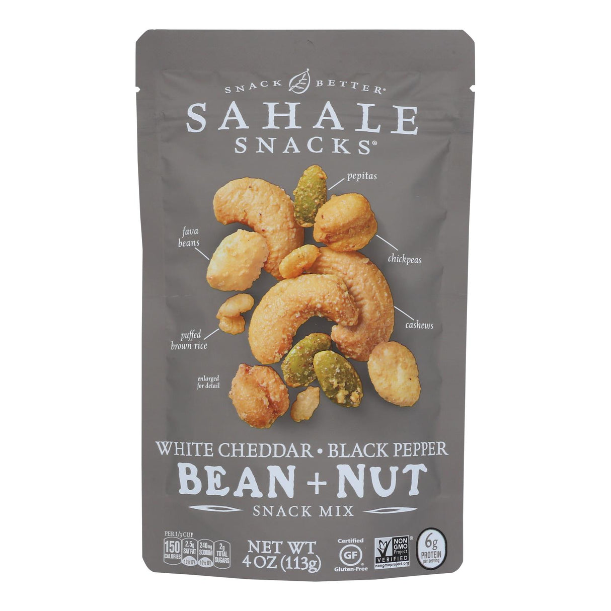 Sahale Snacks Snack Mix, White Chocolate, Black Pepper, and Peanut (Pack of 6 - 4oz) - Cozy Farm