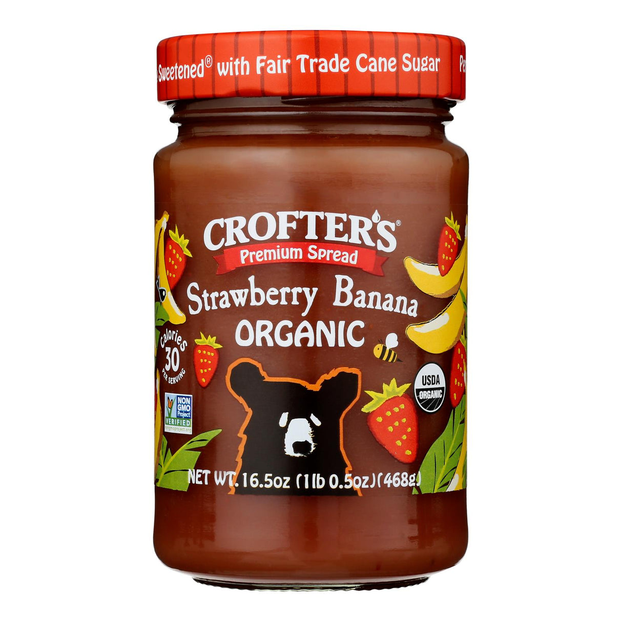 Crofters Premium Spread Strawberry Banana Pack of 6 - Cozy Farm