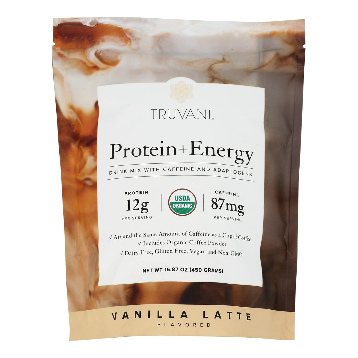 Truvani Energy Drink Mx Energy Vanilla Latte - 15.87 Oz - Cozy Farm