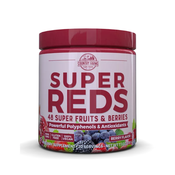 Country Farms Super Reds Powder Mix Berry - 7.1 Oz - Cozy Farm