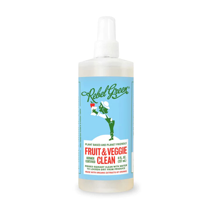 Rebel Green - Fruit and Vegetable Cleanser (Pack of 9 - 8 Fl Oz) - Cozy Farm
