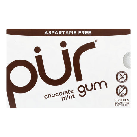 Pur Gum Chocolate Mint, 108-Count (Case of 12) - Cozy Farm 