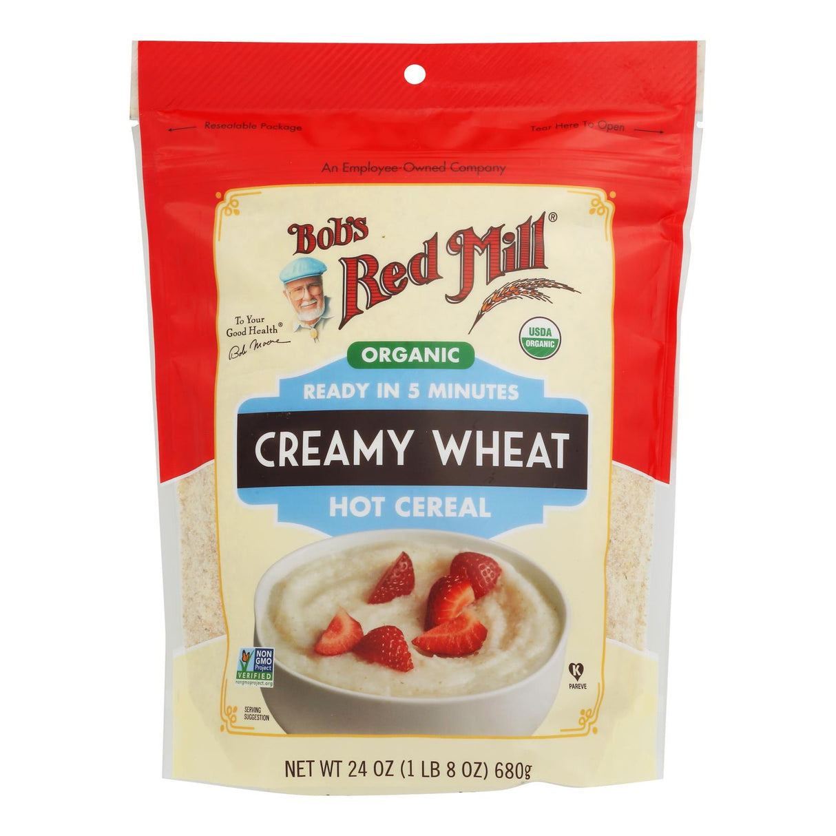 Bob's Red Mill Creamy Wheat Cereal, 4-24oz Pack - Cozy Farm