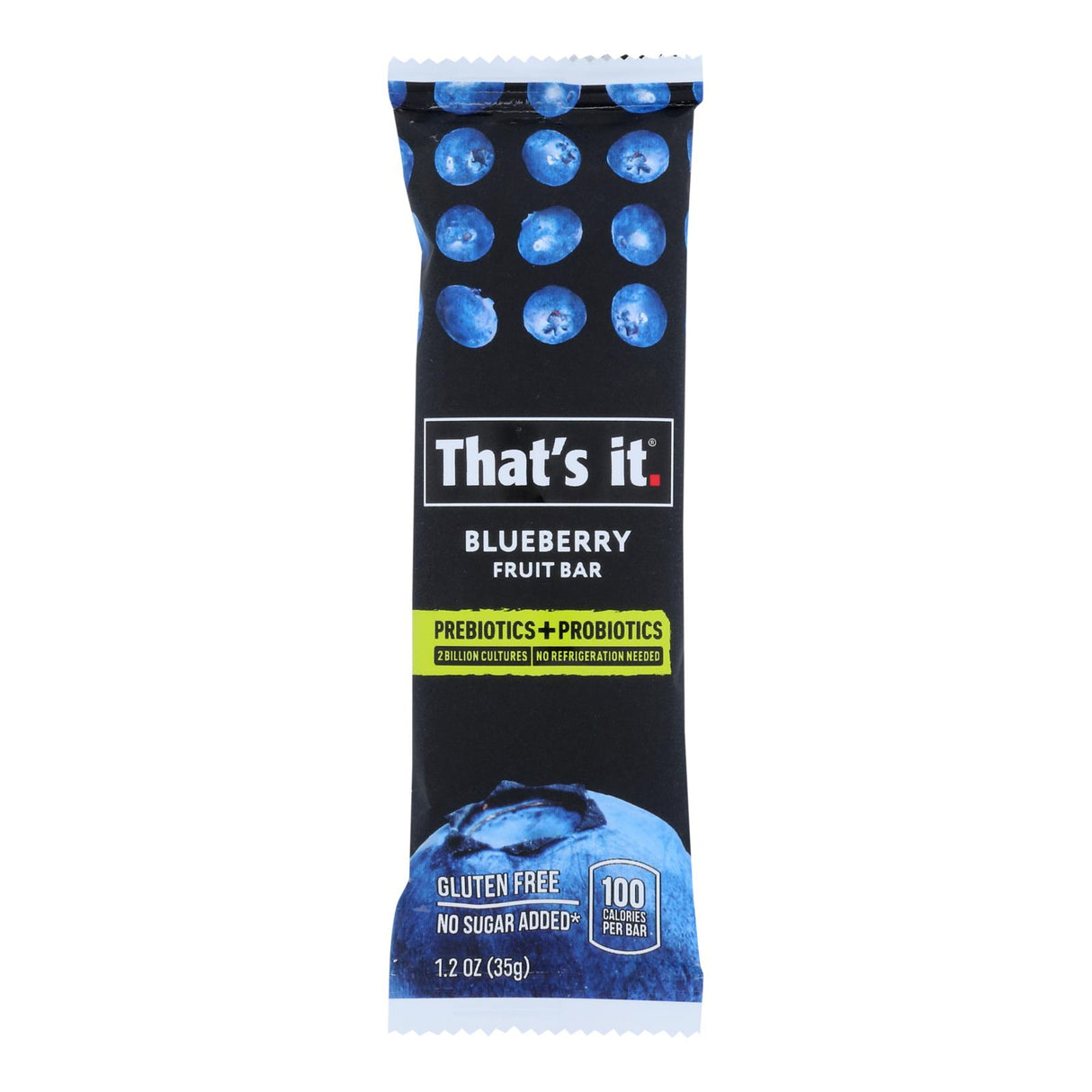 That's It Probiotic Fruit Bar Blueberry Case of 12 - 1.2 Oz - Cozy Farm