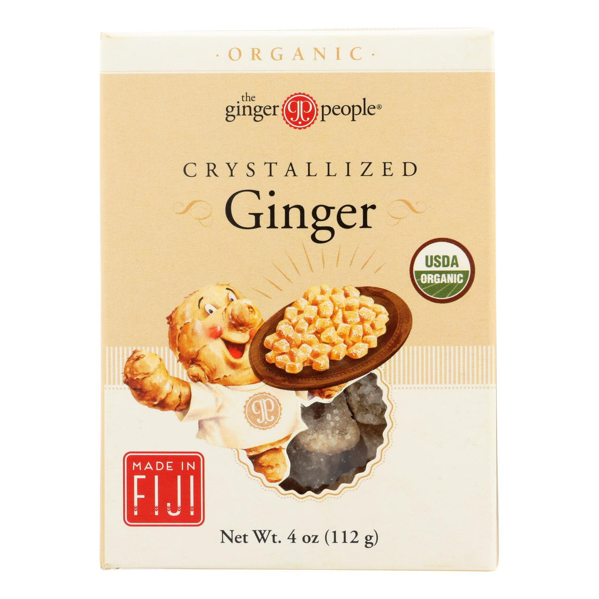 The Ginger People Organic Crystallized Ginger (Pack of 12 - 4 Oz) - Cozy Farm