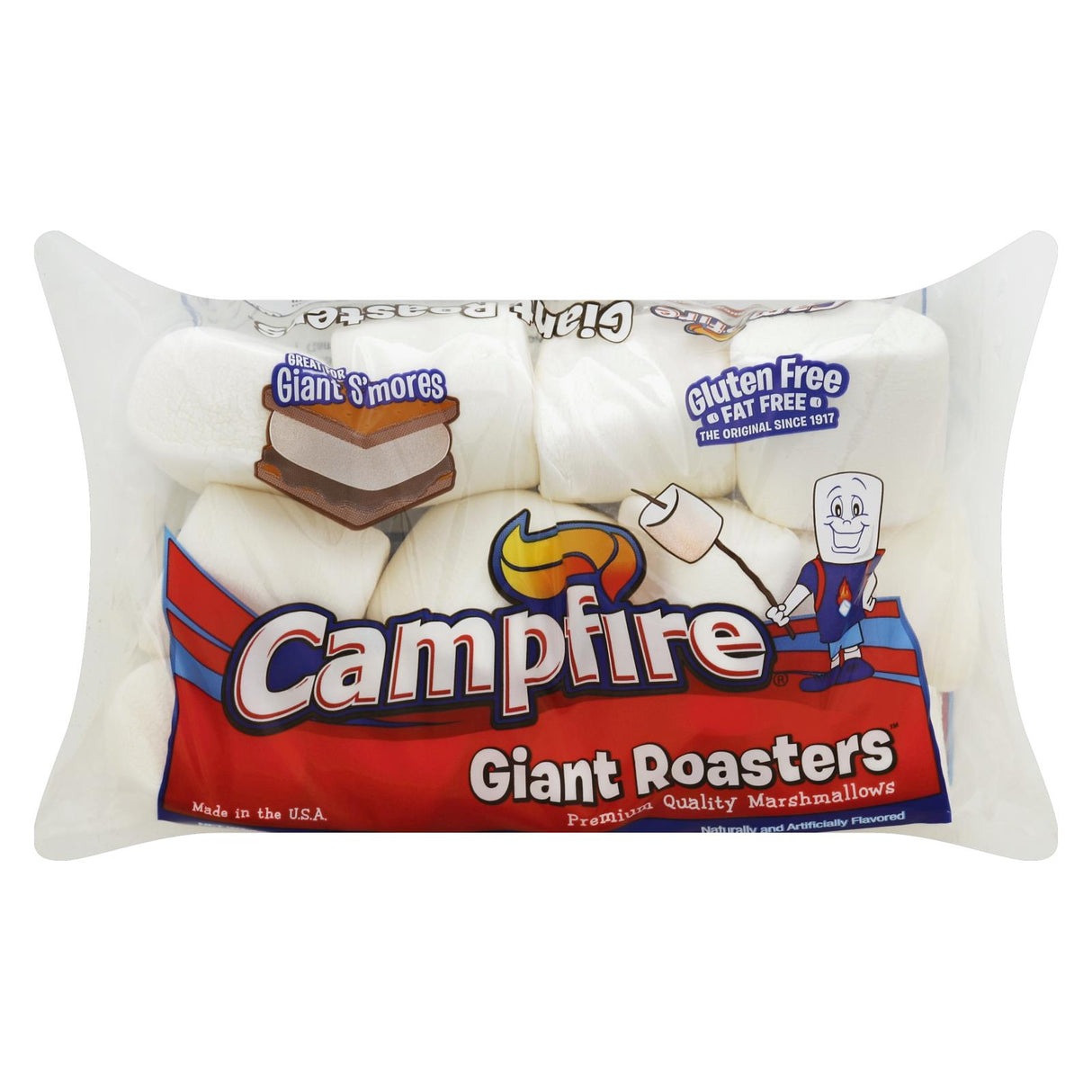 Campfire Giant Roasters Premium Marshmallows, 12 Oz Pack - Cozy Farm