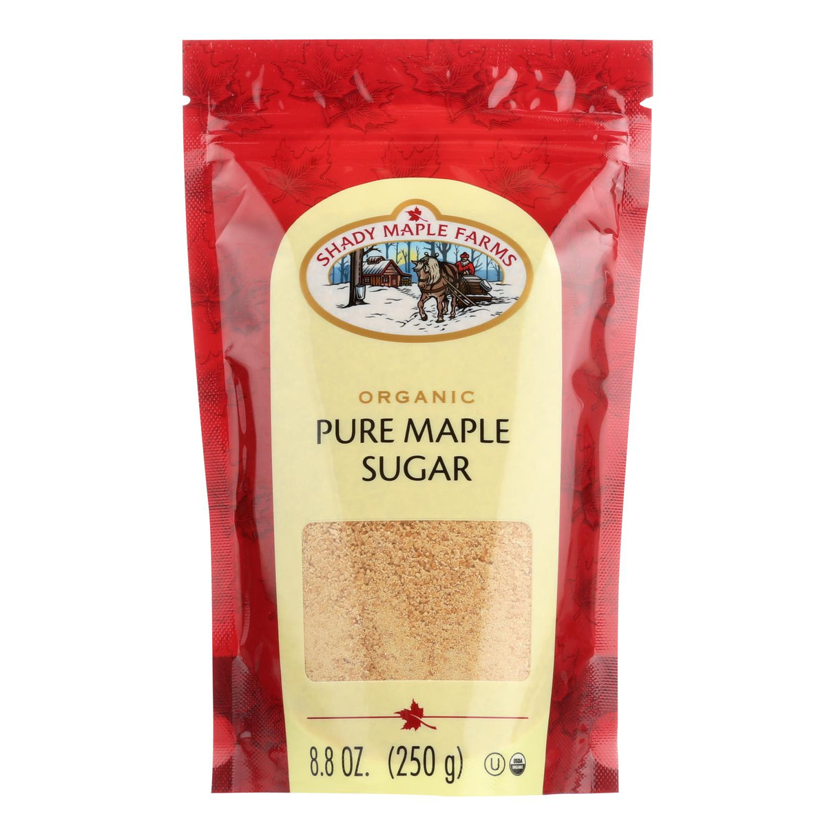 Shady Maple Farms Organic Maple Sugar, 8.8 Oz. (Pack of 8) - Cozy Farm
