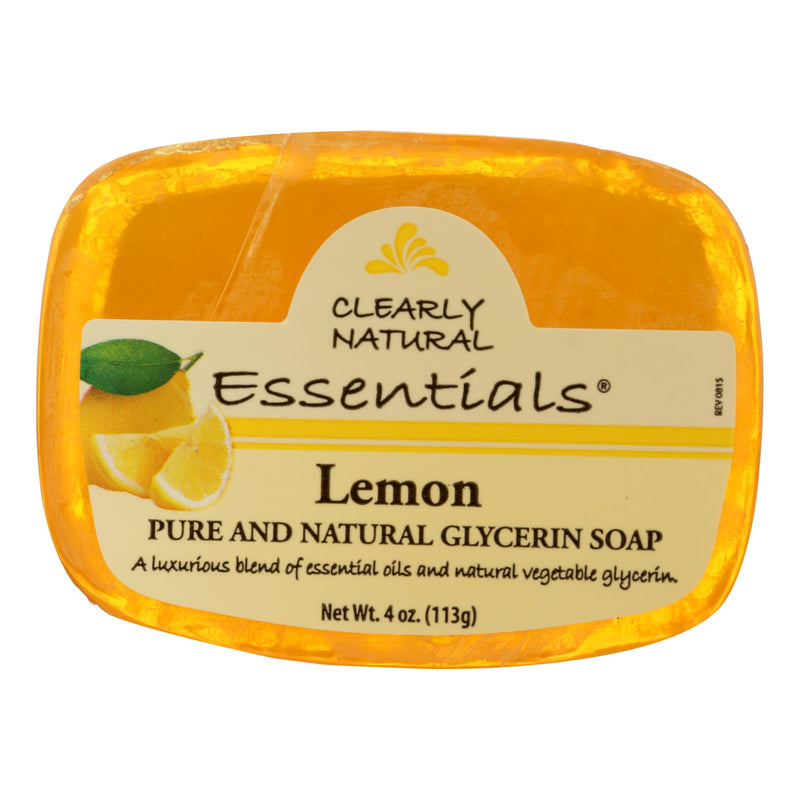 Clearly Natural Glycerin Lemon Soap - 4 Oz. - Cozy Farm 