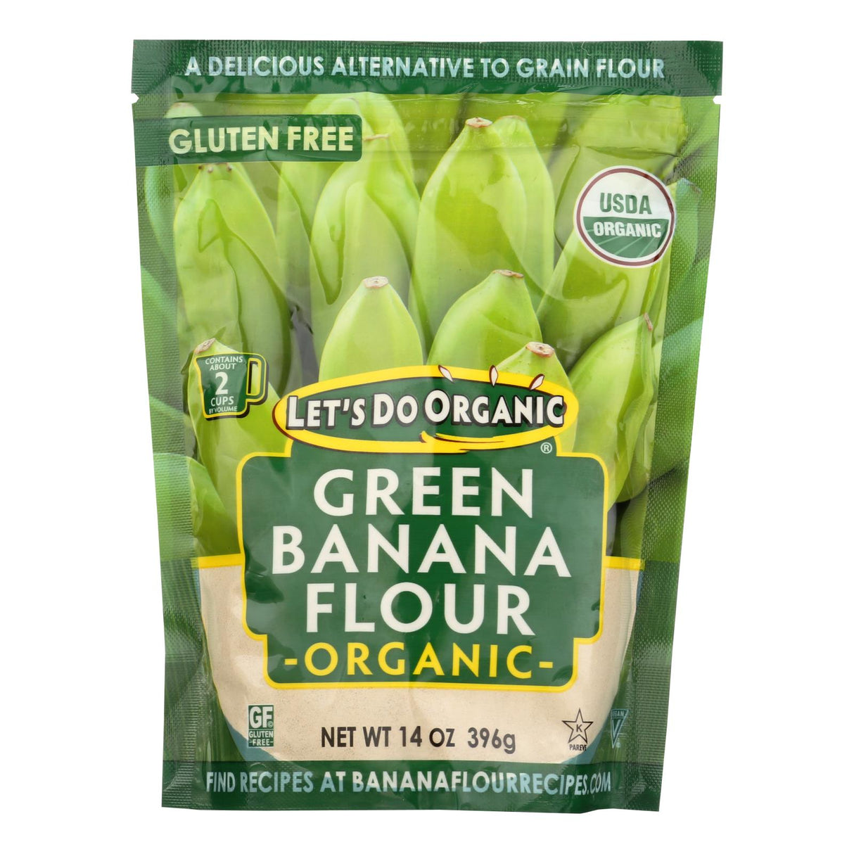 Let's Do Organic Green Banana Flour (Pack of 6 - 14 Oz) - Cozy Farm