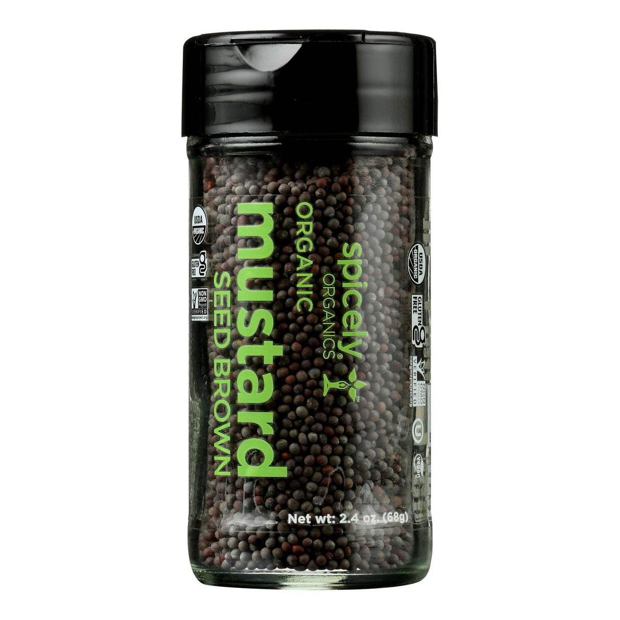 Spicely Organics Organic Brown Mustard Seed - 2.4 Oz. (Pack of 3) - Cozy Farm