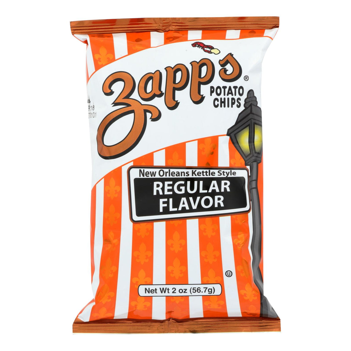Zapp's 2 Oz Regular Potato Chips (Pack of 25) - Cozy Farm