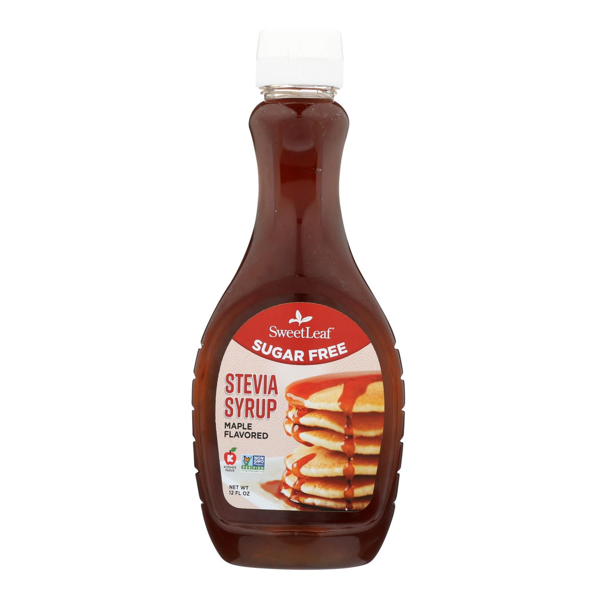Sweet Leaf Stevia Syrup, Maple Flavor, 6-Pack, 12 Fl Oz Bottles - Cozy Farm
