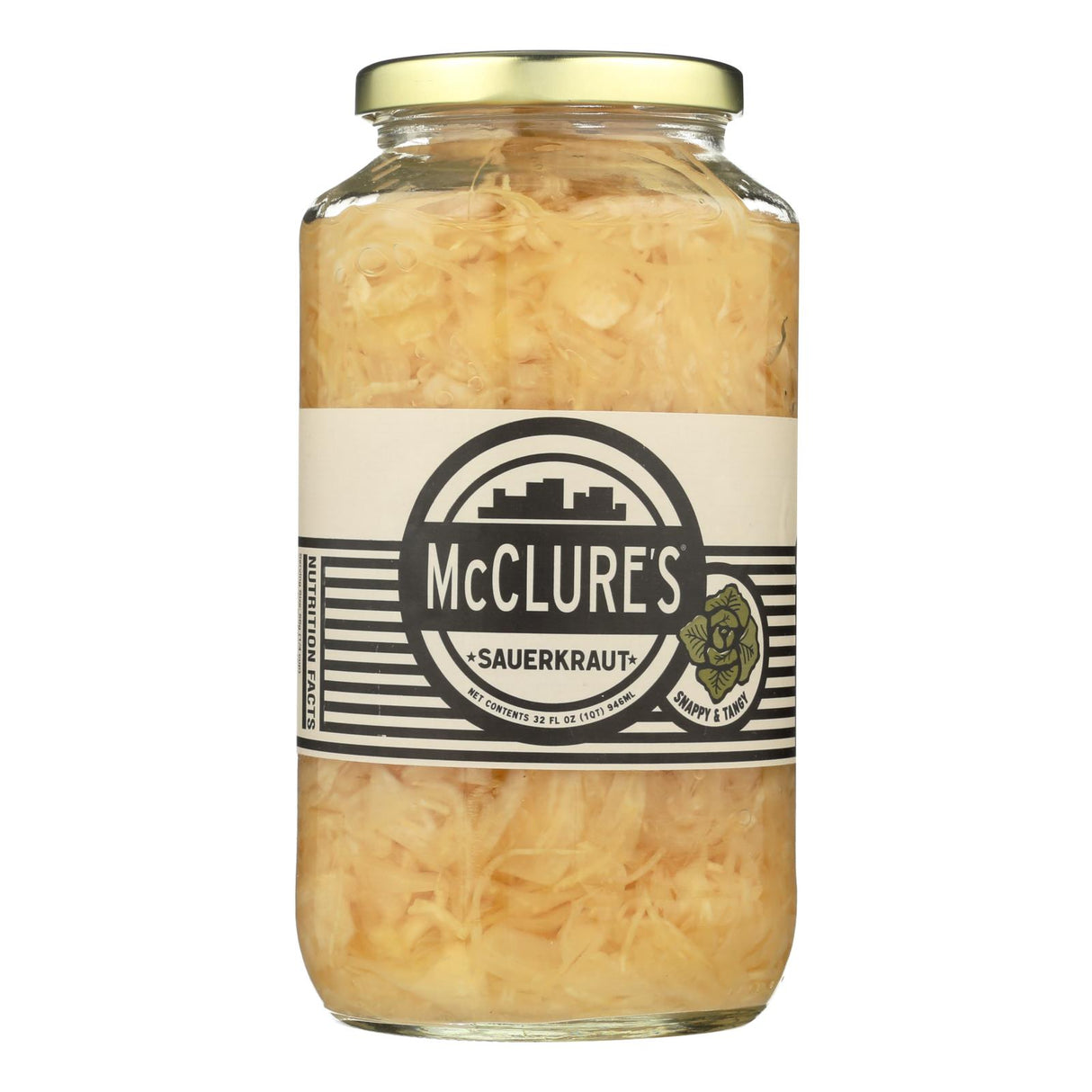 McClure's 6-Pack 32 Fl Oz Sauerkraut - Cozy Farm