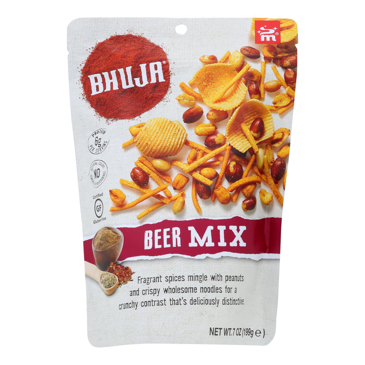 Bhuja Snacks Beer Mix | 7 Oz | Pack of 6 - Cozy Farm