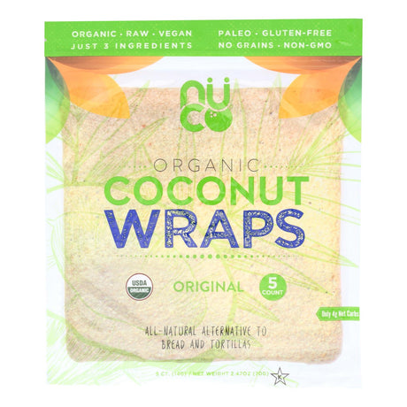 Nuco Organic Coconut Wraps 2.47 Oz (Pack of 12) - Cozy Farm 