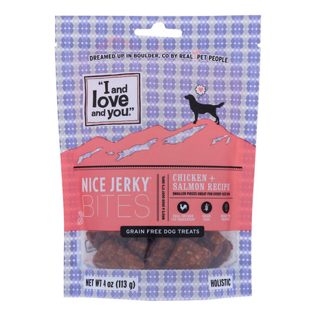 I And Love And You Chicken & Salmon Jrky Dog Treats (Pack of 6 - 4 Oz) - Cozy Farm 