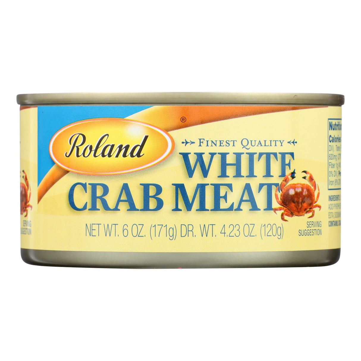 Roland Finest Quality White Crab Meat - 6 Oz. Can - Cozy Farm