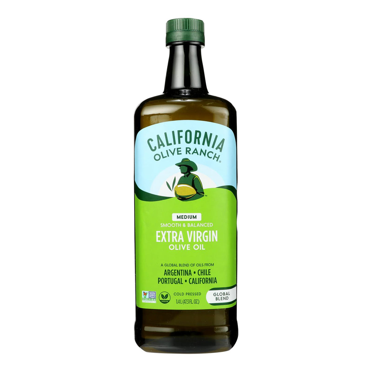 California Olive Ranch Extra Virgin Olive Oil - 47.3 fl oz Chef Sized Pack of 6 - Cozy Farm