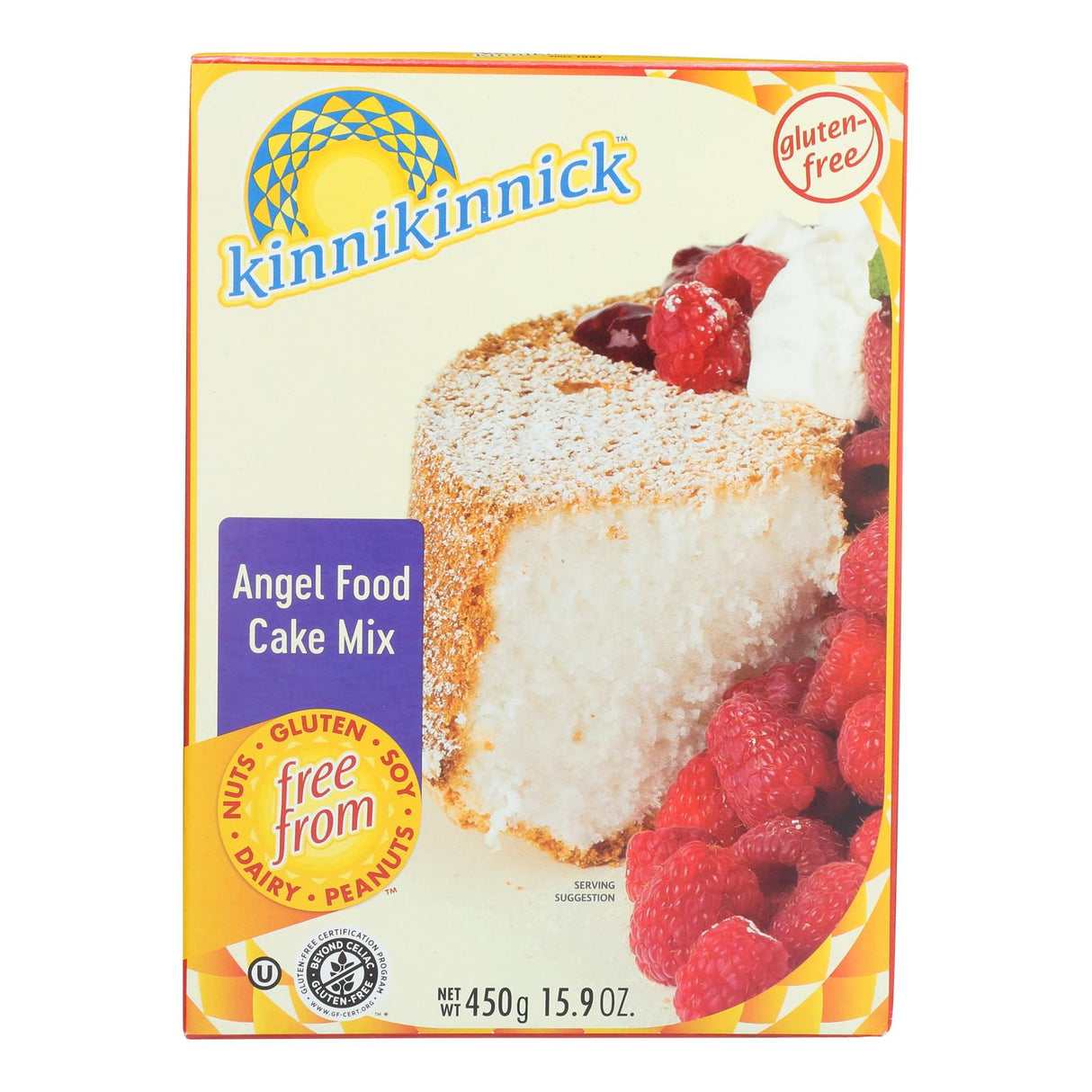 Kinnikinnick Gluten-Free Angel Food Cake Mix - 6 - 16 oz Packs - Cozy Farm
