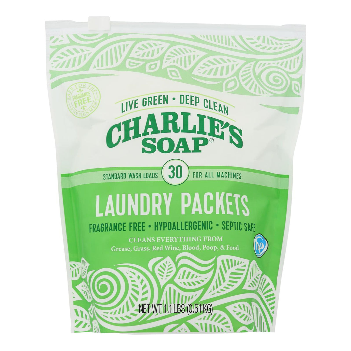 Charlie’s Soap Laundry Powder - 30 Count (Pack of 6) - Cozy Farm